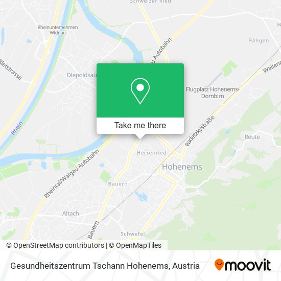 Gesundheitszentrum Tschann Hohenems map