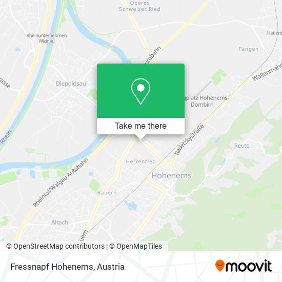 Fressnapf Hohenems map
