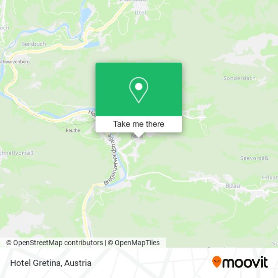 Hotel Gretina map