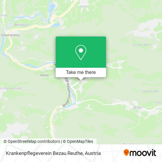 Krankenpflegeverein Bezau Reuthe map