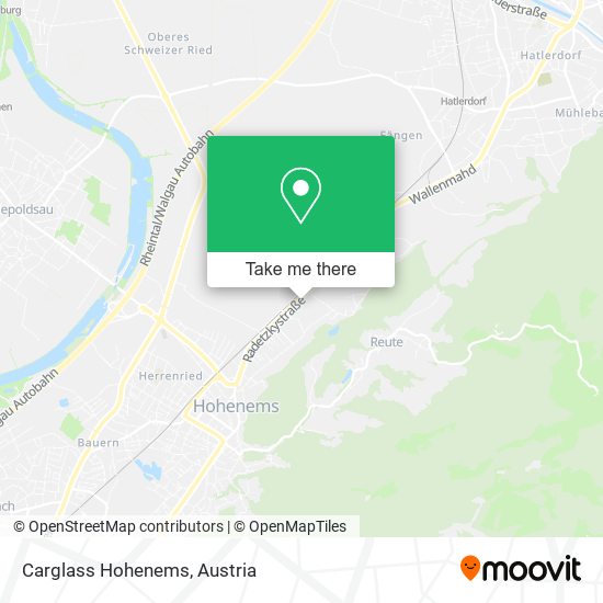 Carglass Hohenems map