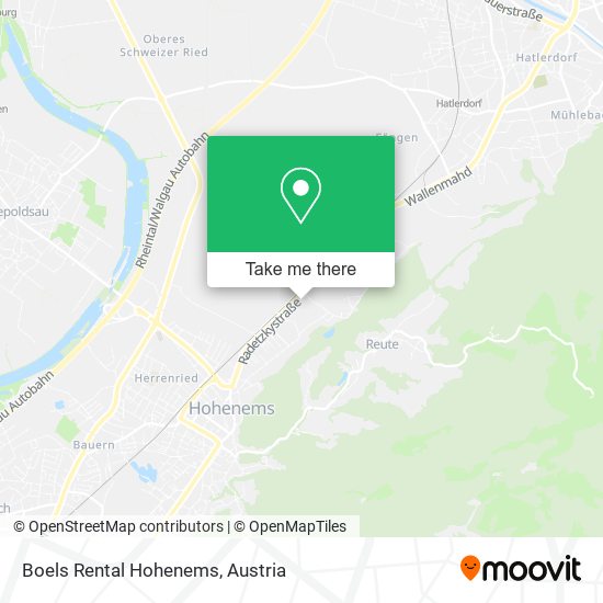 Boels Rental Hohenems map