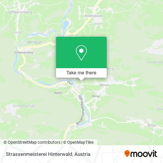 Strassenmeisterei Hinterwald map