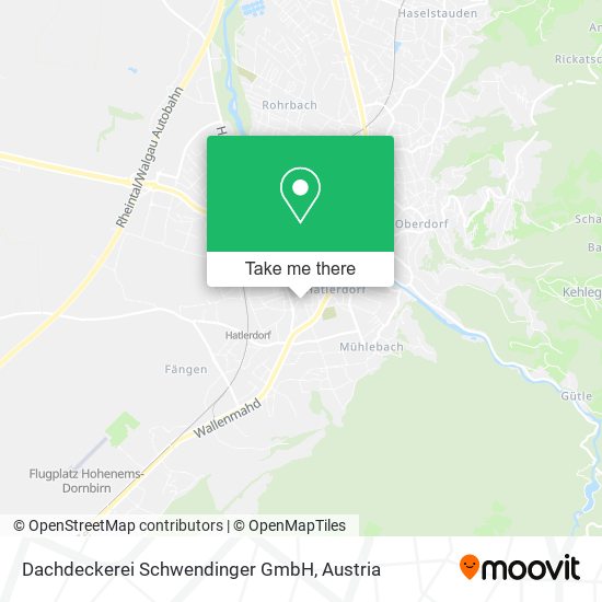 Dachdeckerei Schwendinger GmbH map