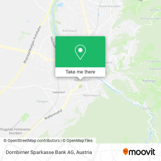 Dornbirner Sparkasse Bank AG map
