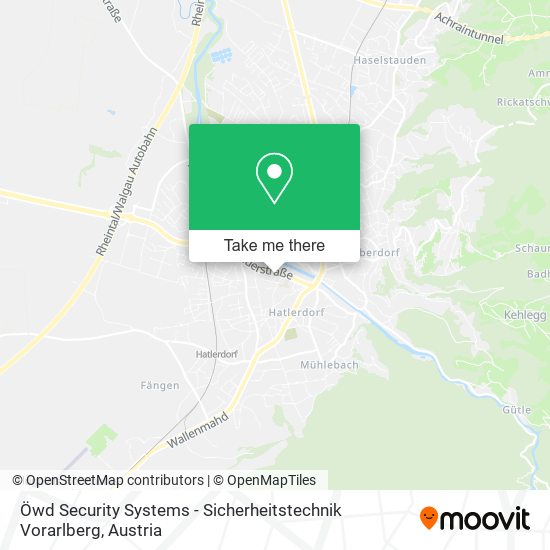 Öwd Security Systems - Sicherheitstechnik Vorarlberg map
