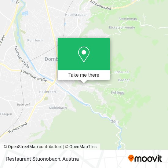 Restaurant Stuonobach map
