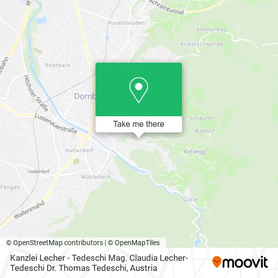 Kanzlei Lecher - Tedeschi Mag. Claudia Lecher-Tedeschi Dr. Thomas Tedeschi map