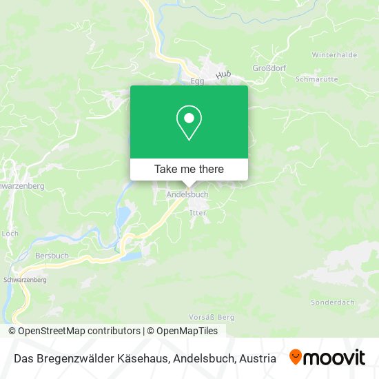 Das Bregenzwälder Käsehaus, Andelsbuch map