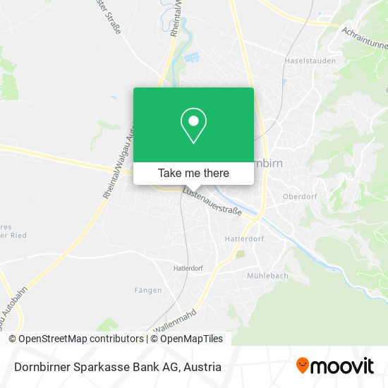 Dornbirner Sparkasse Bank AG map