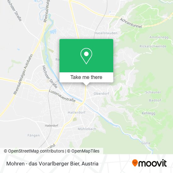 Mohren - das Vorarlberger Bier map
