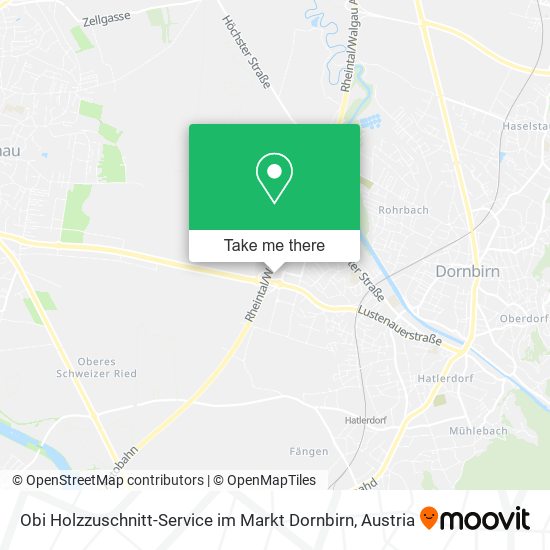 Obi Holzzuschnitt-Service im Markt Dornbirn map