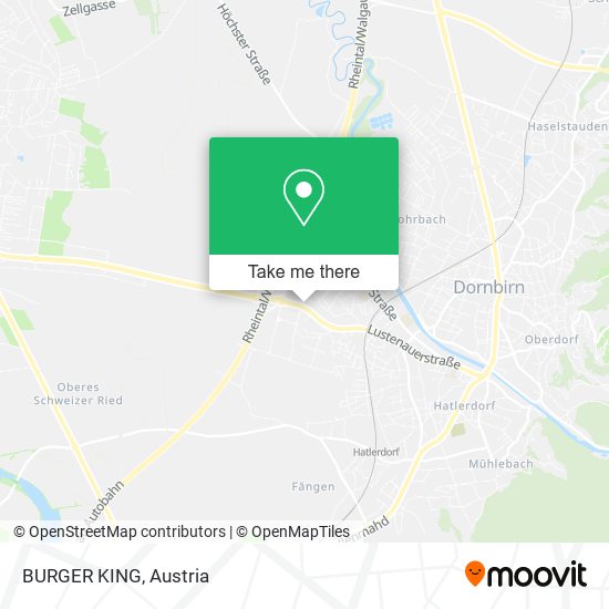 BURGER KING map