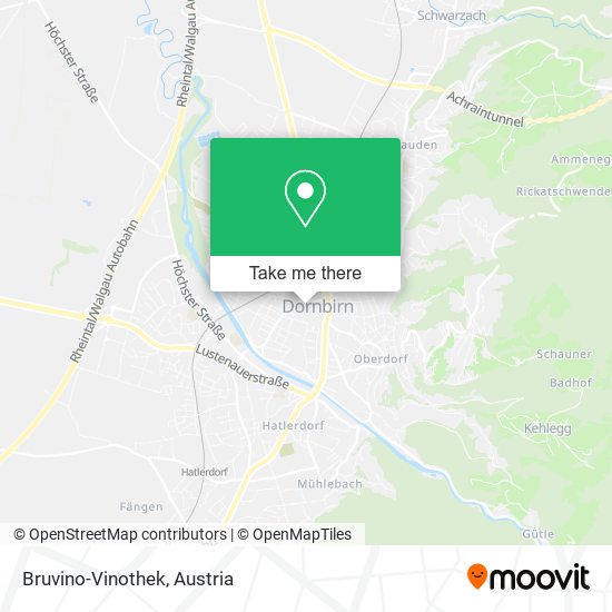 Bruvino-Vinothek map