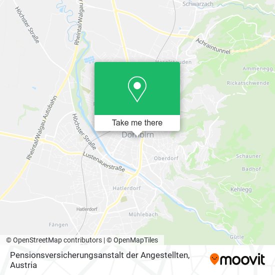 Pensionsversicherungsanstalt der Angestellten map