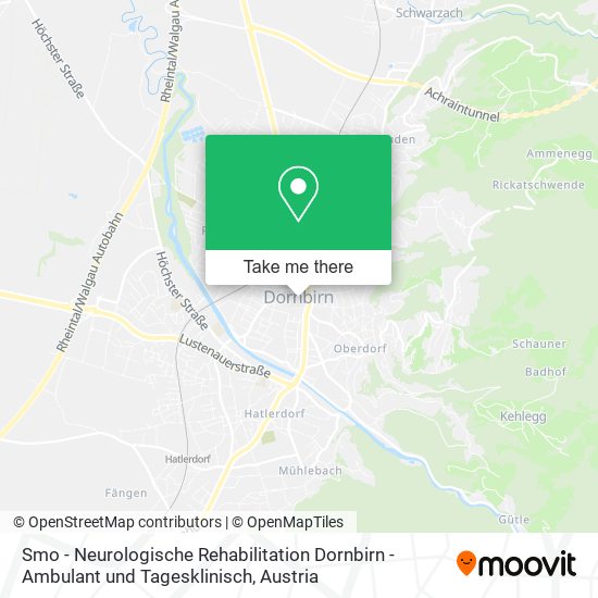 Smo - Neurologische Rehabilitation Dornbirn - Ambulant und Tagesklinisch map