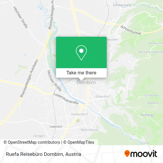 Ruefa Reisebüro Dornbirn map