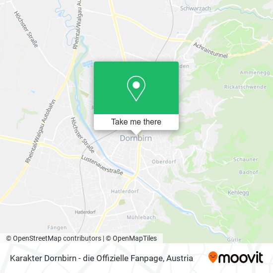 Karakter Dornbirn - die Offizielle Fanpage map