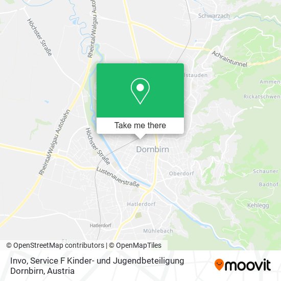 Invo, Service F Kinder- und Jugendbeteiligung Dornbirn map