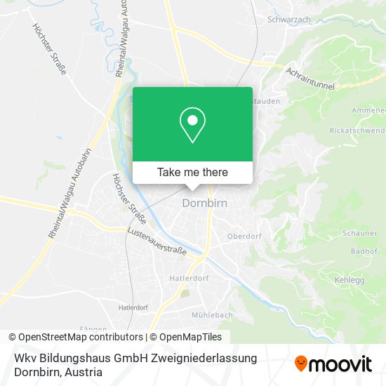 Wkv Bildungshaus GmbH Zweigniederlassung Dornbirn map