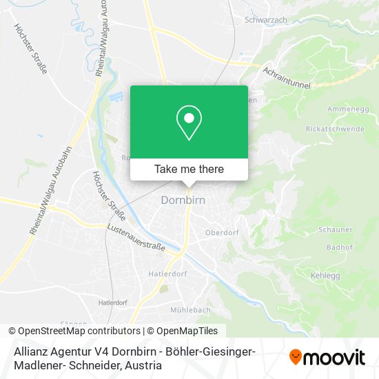 Allianz Agentur V4 Dornbirn - Böhler-Giesinger-Madlener- Schneider map