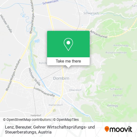Lenz, Bereuter, Gehrer Wirtschaftsprüfungs- und Steuerberatungs map