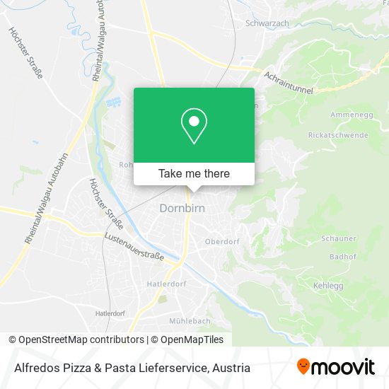 Alfredos Pizza & Pasta Lieferservice map