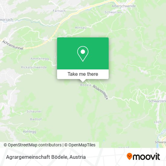 Agrargemeinschaft Bödele map