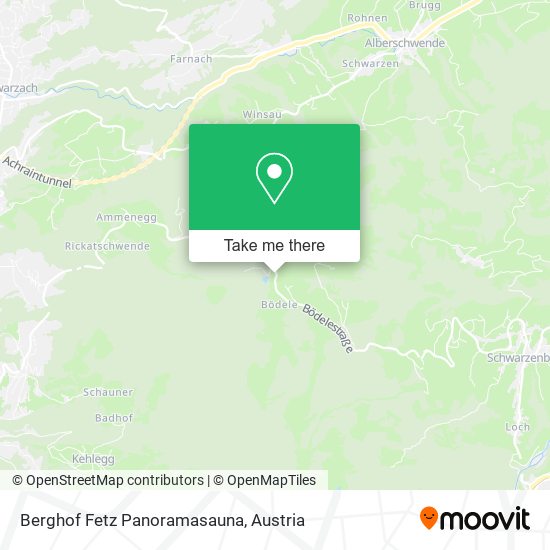 Berghof Fetz Panoramasauna map