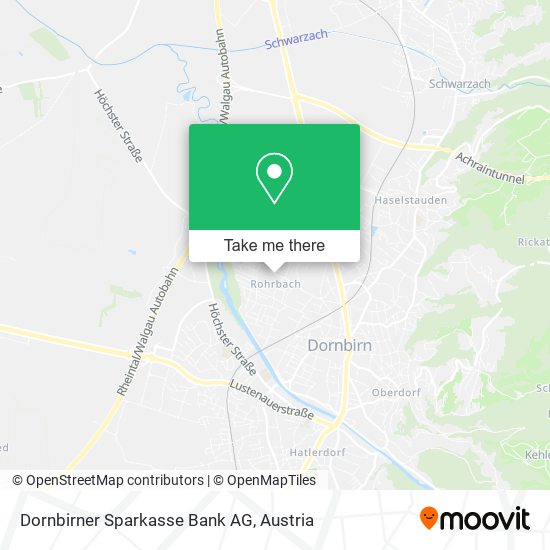 Dornbirner Sparkasse Bank AG map