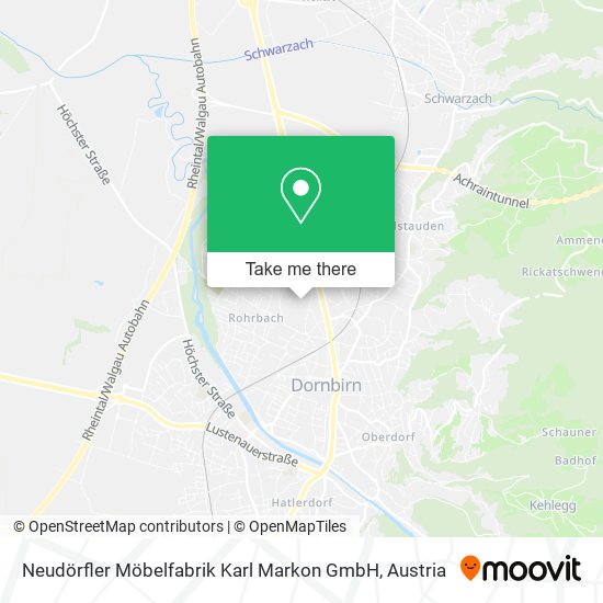 Neudörfler Möbelfabrik Karl Markon GmbH map