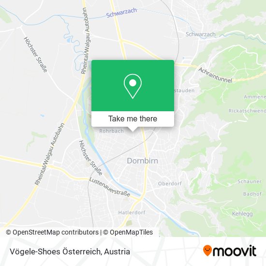 Vögele-Shoes Österreich map