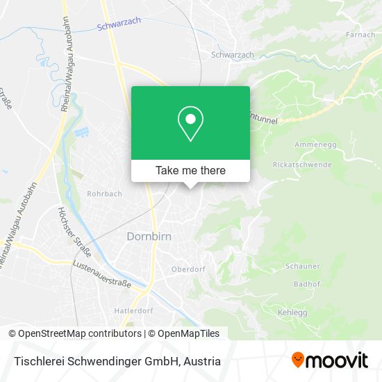 Tischlerei Schwendinger GmbH map