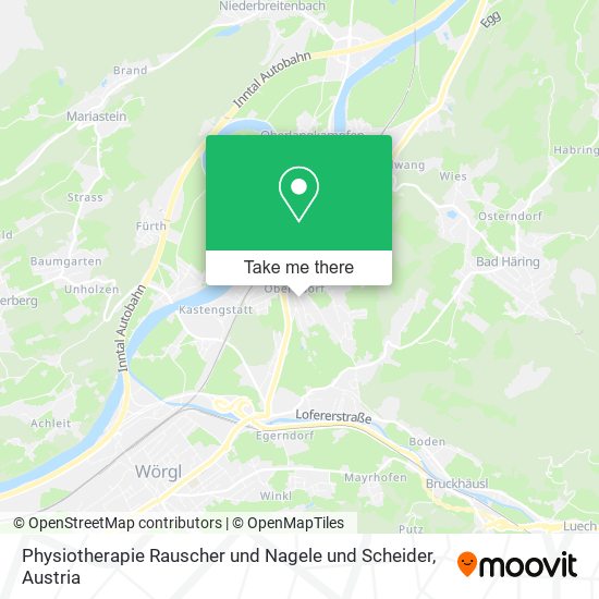 Physiotherapie Rauscher und Nagele und Scheider map