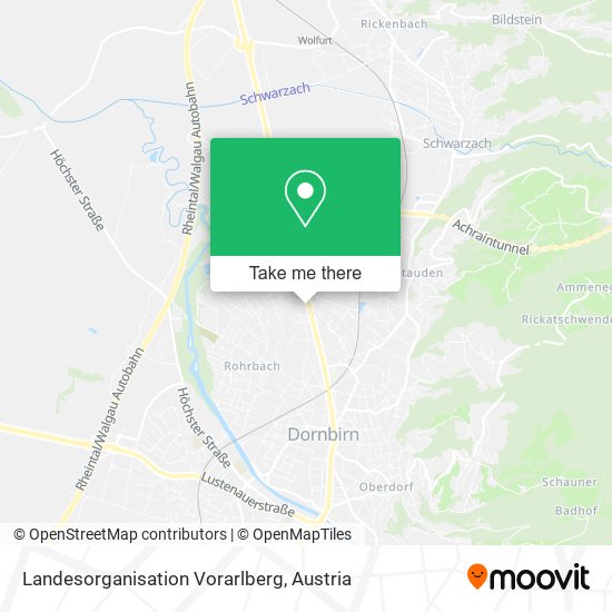 Landesorganisation Vorarlberg map