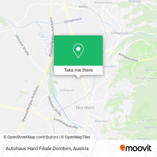 Autohaus Hard Filiale Dornbirn map