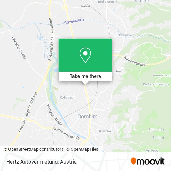 Hertz Autovermietung map