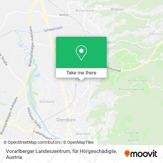 Vorarlberger Landeszentrum, für Hörgeschädigte map