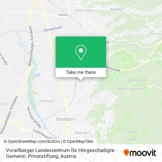 Vorarlberger Landeszentrum für Hörgeschädigte - Gemeinn. Privatstiftung map