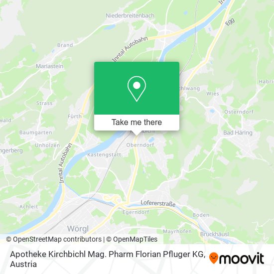 Apotheke Kirchbichl Mag. Pharm Florian Pfluger KG map