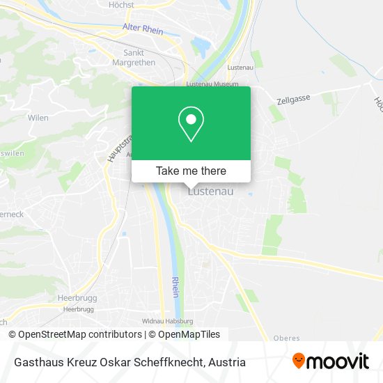 Gasthaus Kreuz Oskar Scheffknecht map