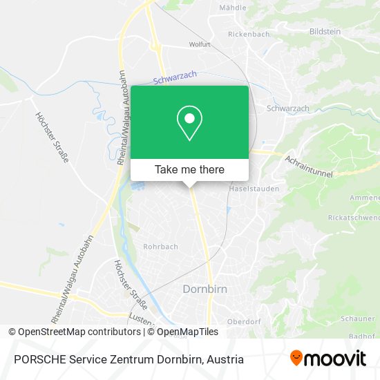 PORSCHE Service Zentrum Dornbirn map