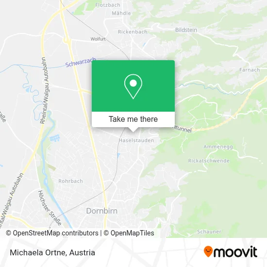 Michaela Ortne map