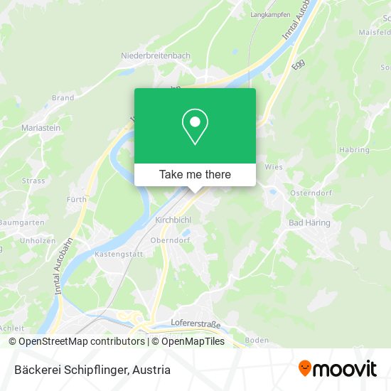 Bäckerei Schipflinger map
