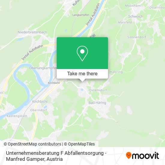 Unternehmensberatung F Abfallentsorgung - Manfred Gamper map