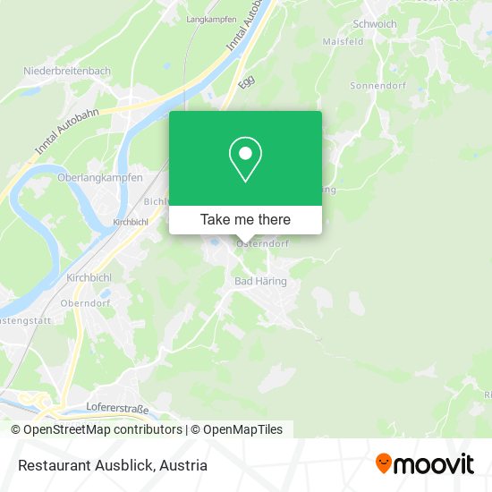 Restaurant Ausblick map