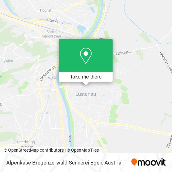 Alpenkäse Bregenzerwald Sennerei Egen map