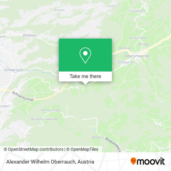 Alexander Wilhelm Oberrauch map
