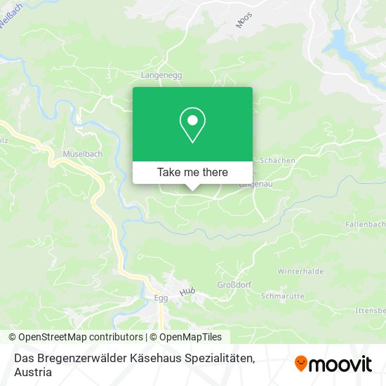 Das Bregenzerwälder Käsehaus Spezialitäten map