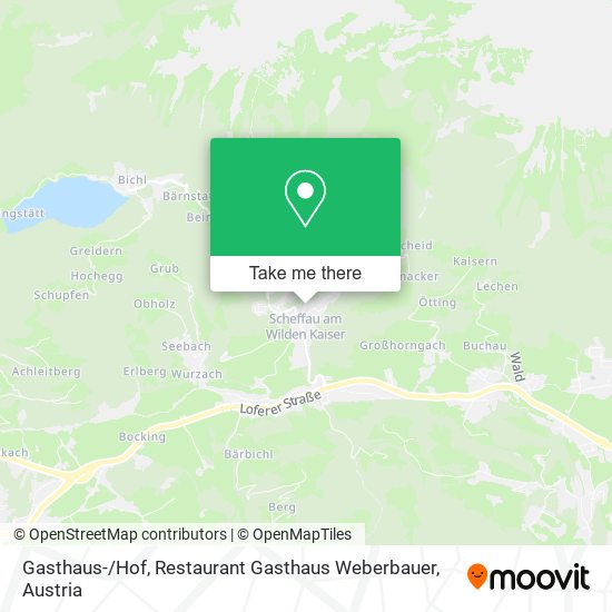 Gasthaus- / Hof, Restaurant Gasthaus Weberbauer map